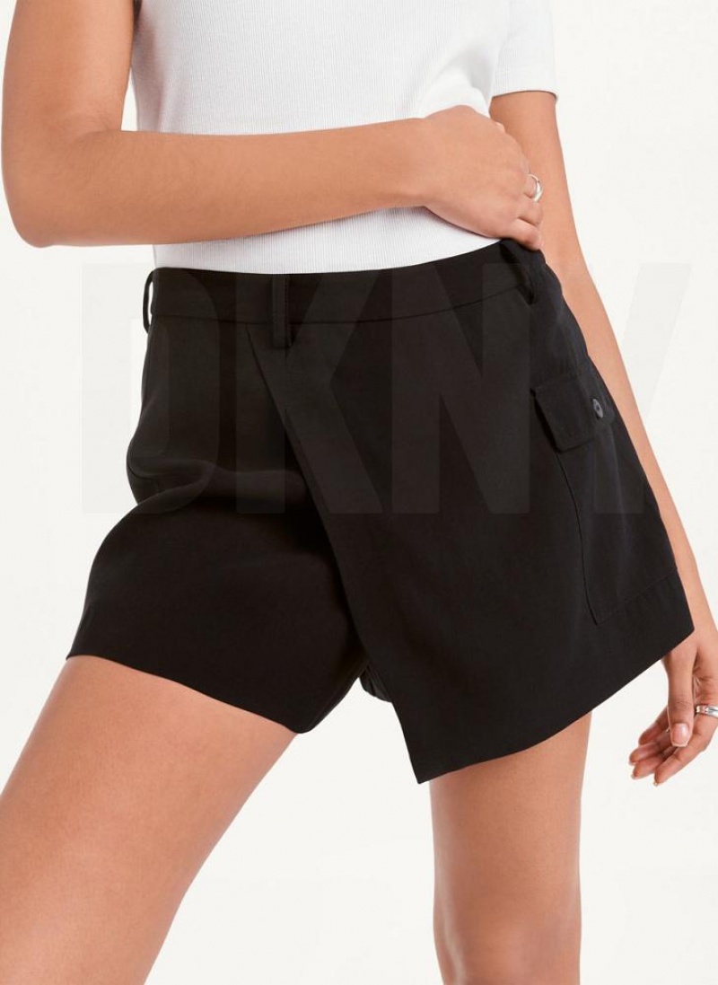 Black DKNY Skort Women's Skirts | USA-D1587