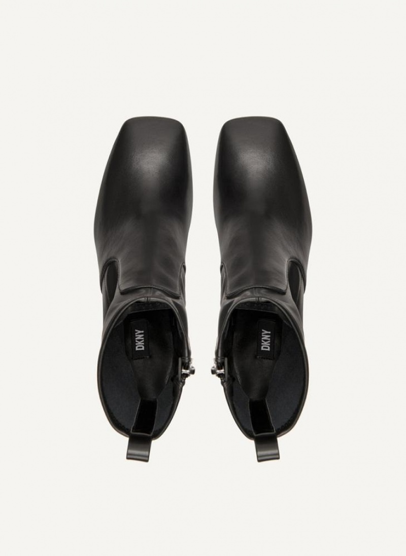 Black DKNY Sock Shoes Boots | USA-D0340