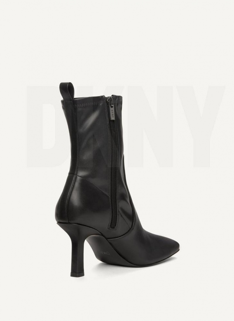 Black DKNY Sock Shoes Boots | USA-D0340