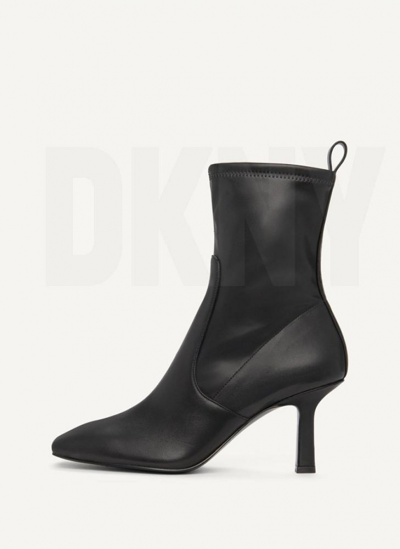 Black DKNY Sock Shoes Boots | USA-D0340