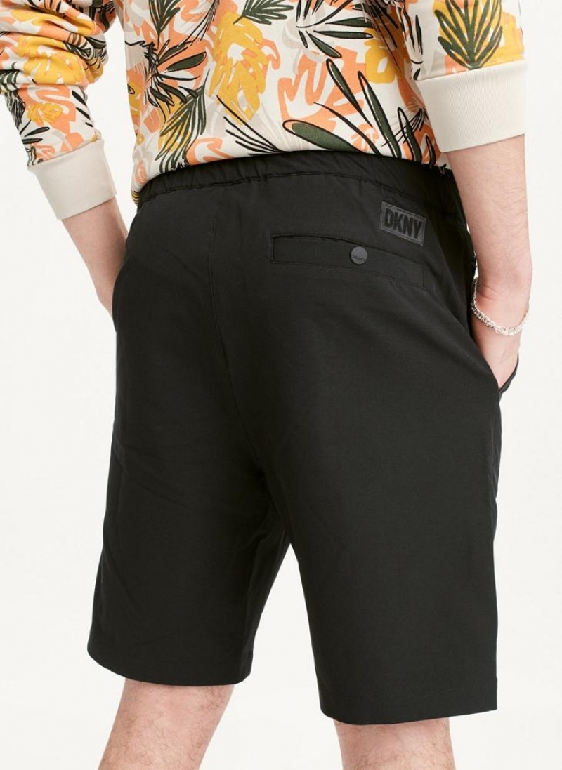 Black DKNY Sport Men's Shorts | USA-D1825