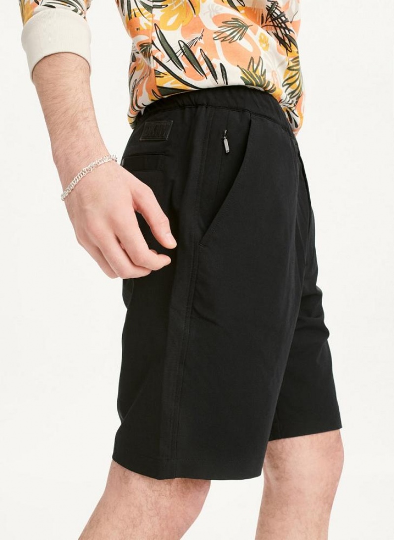 Black DKNY Sport Men's Shorts | USA-D1825