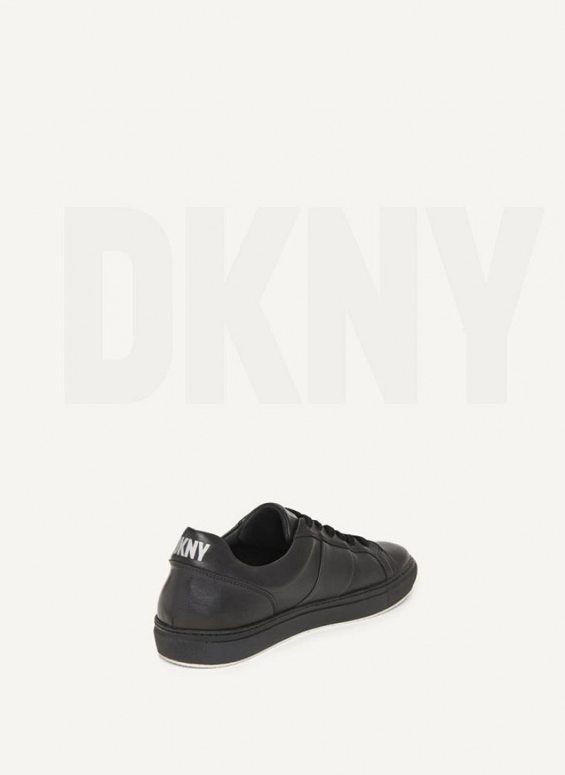 Black DKNY Street Side Men's Sneakers | USA-D1718
