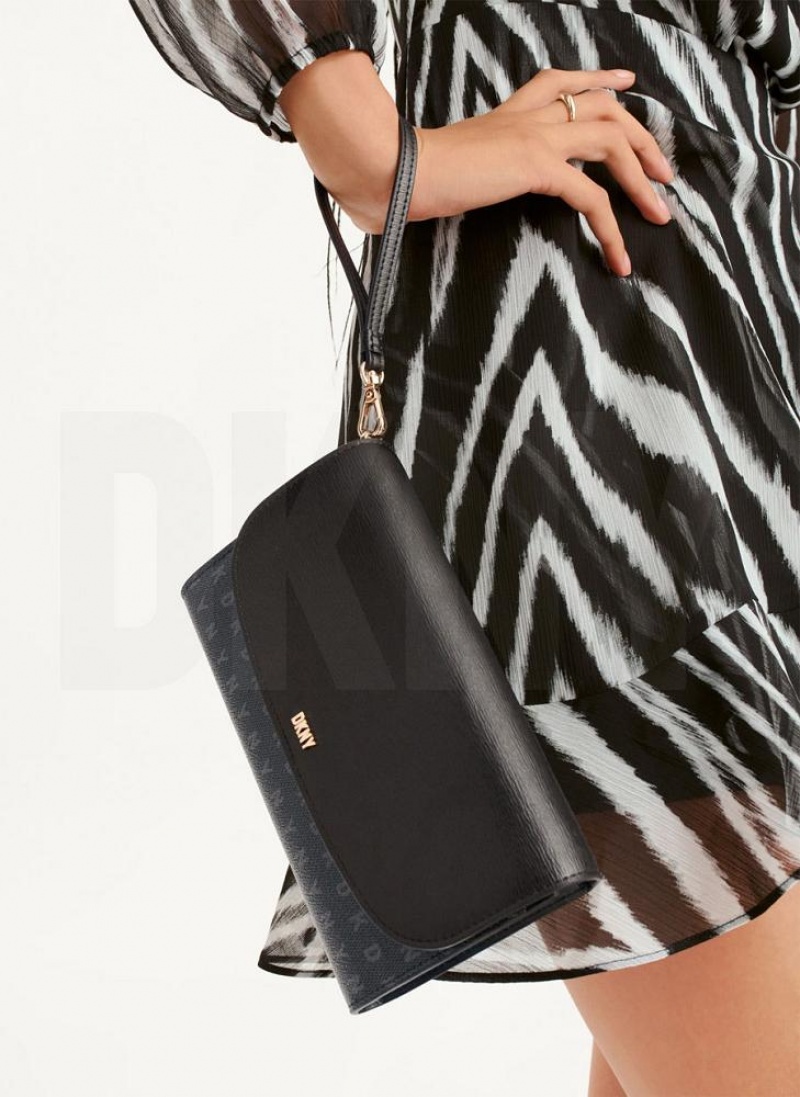Black DKNY Sydney Bags Wallets | USA-D1233
