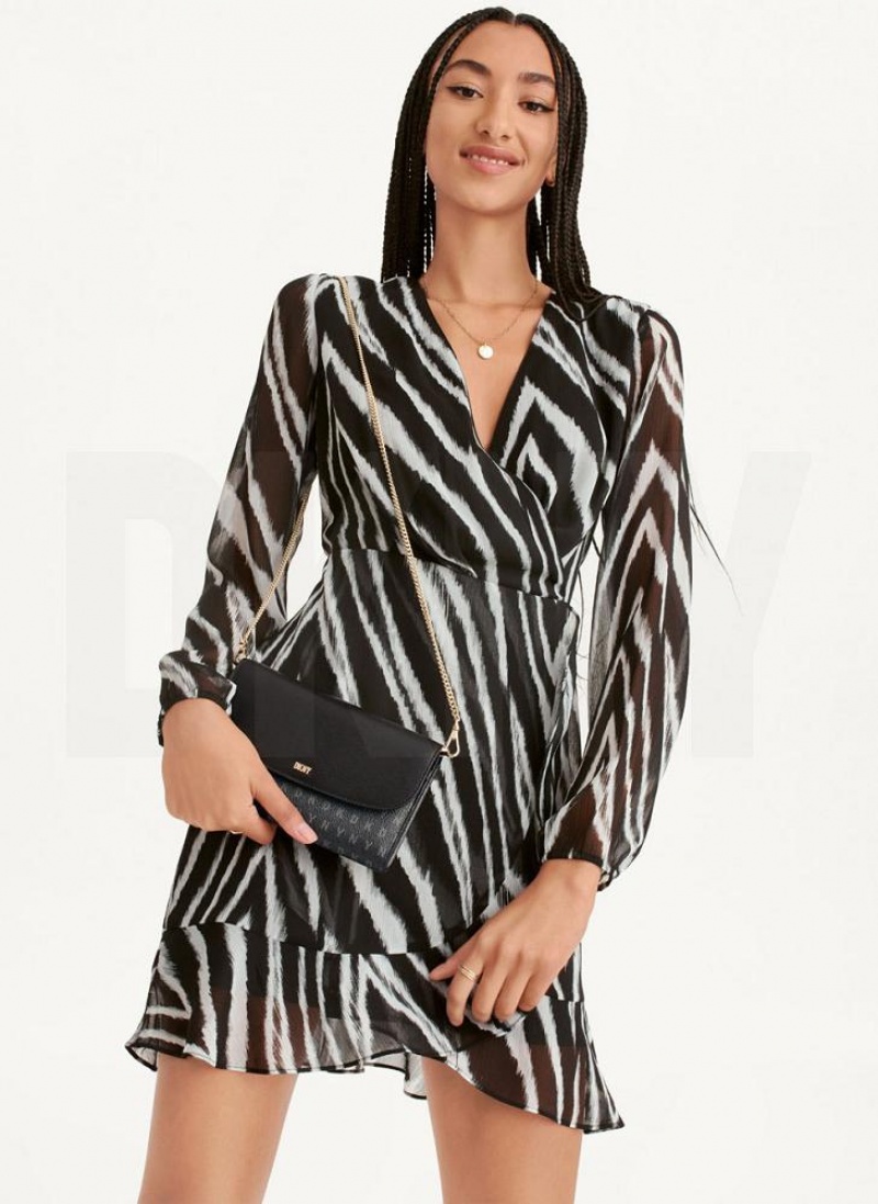Black DKNY Sydney Bags Wallets | USA-D1233