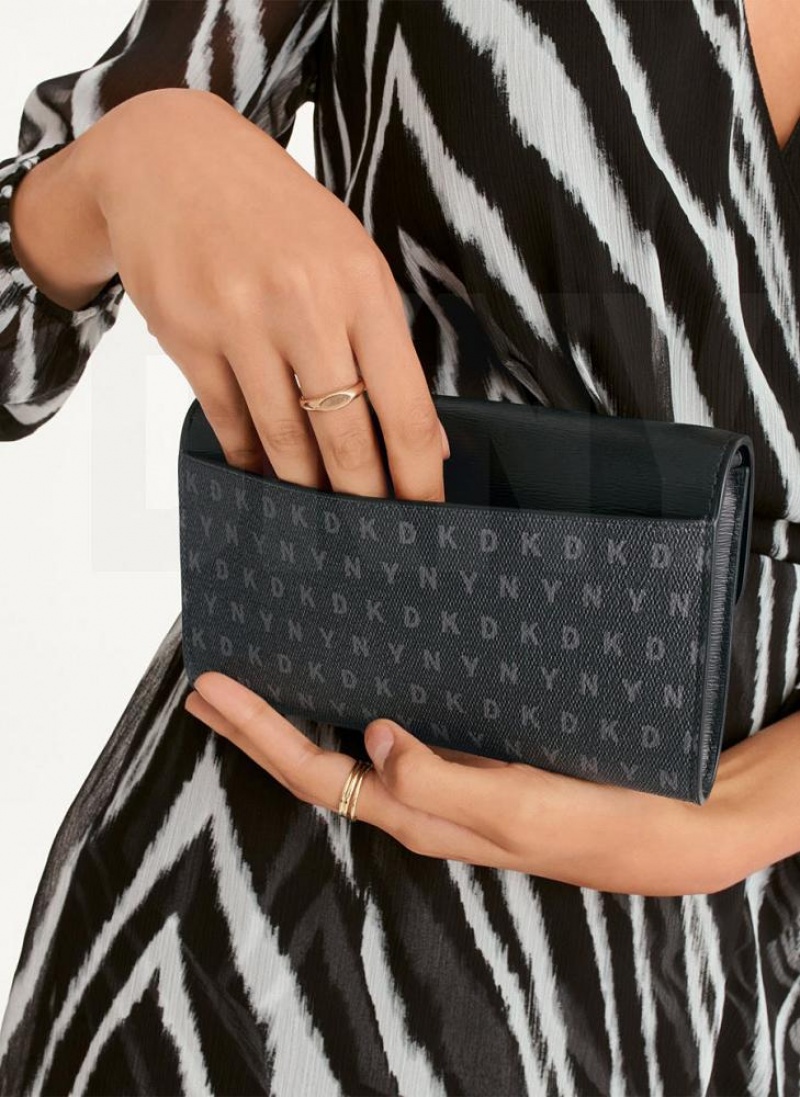 Black DKNY Sydney Bags Wallets | USA-D1233