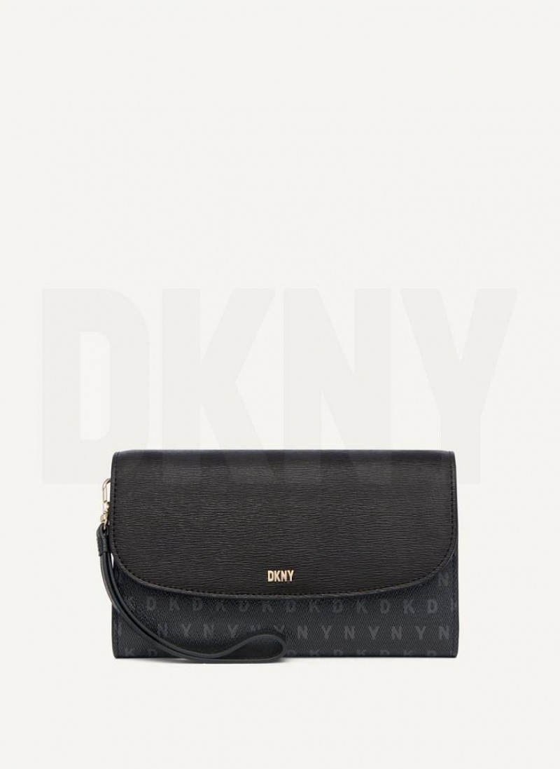 Black DKNY Sydney Bags Wallets | USA-D1233