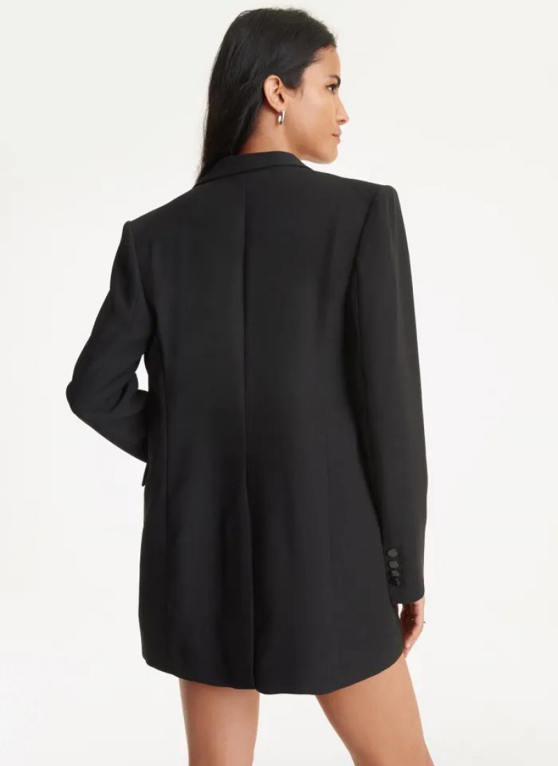 Black DKNY Tailored Women's Blazers | USA-D1395