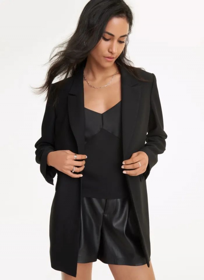 Black DKNY Tailored Women\'s Blazers | USA-D1395