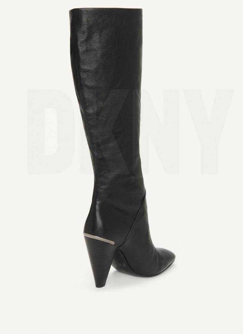 Black DKNY Tall Slouchy Shoes Boots | USA-D1035