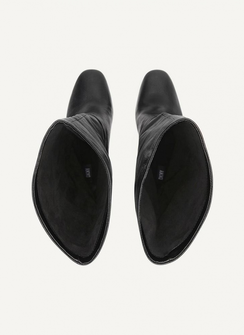 Black DKNY Tall Slouchy Shoes Boots | USA-D1035