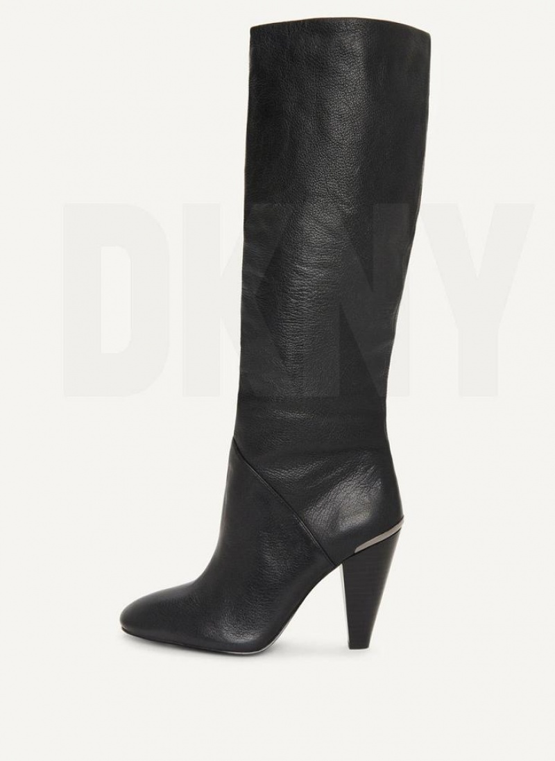 Black DKNY Tall Slouchy Shoes Boots | USA-D1035