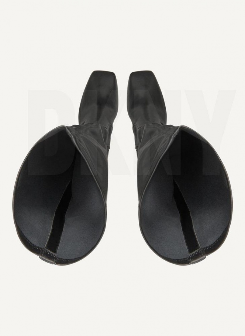 Black DKNY Tall Stretch Shoes Boots | USA-D1429