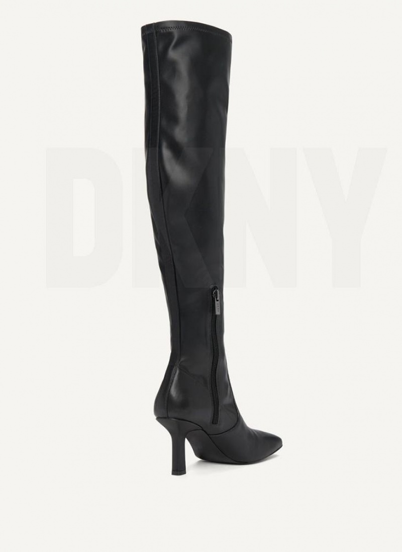 Black DKNY Tall Stretch Shoes Boots | USA-D1429