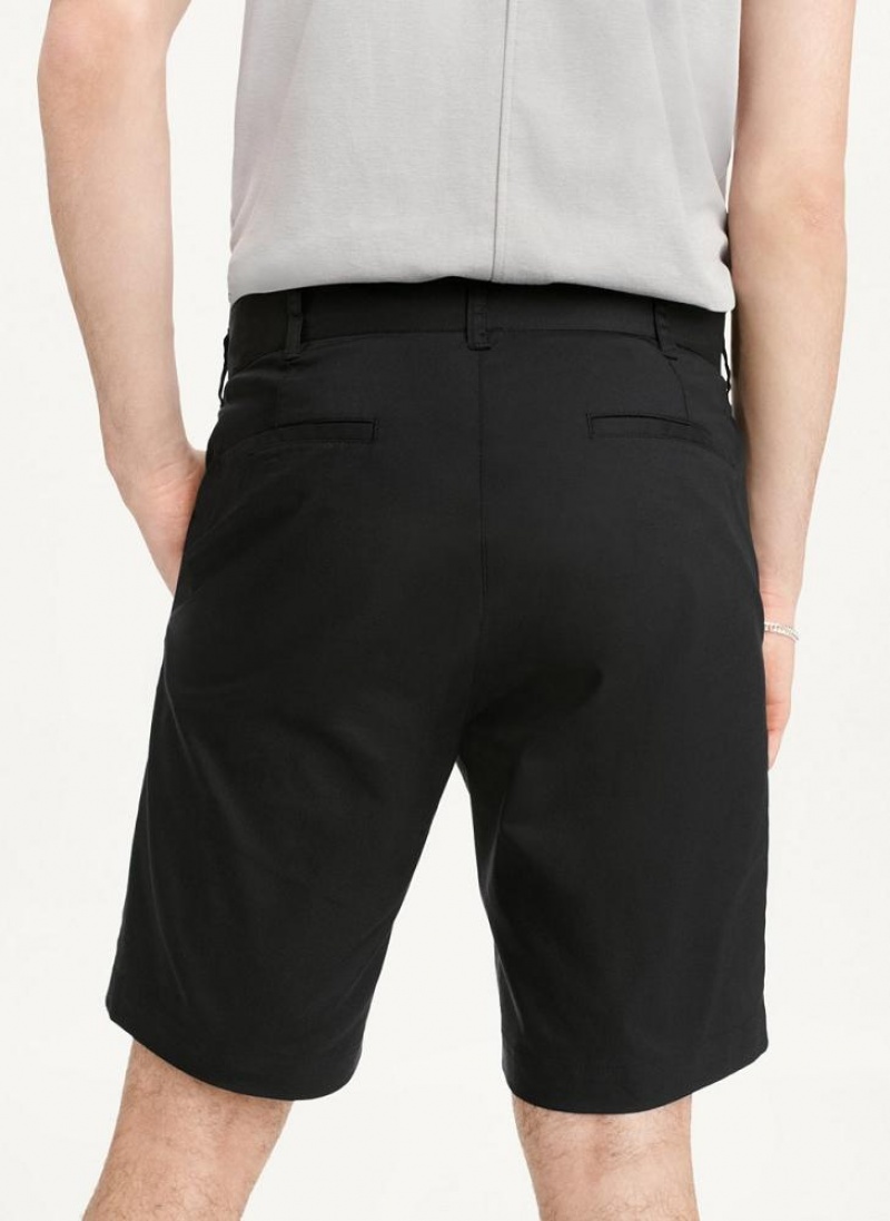 Black DKNY Tech Men's Shorts | USA-D1932