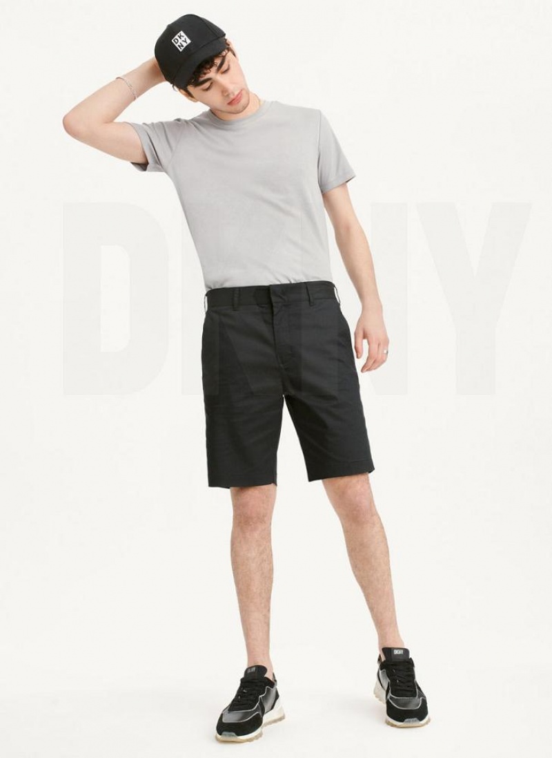 Black DKNY Tech Men's Shorts | USA-D1932