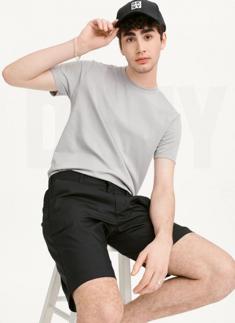 Black DKNY Tech Men's Shorts | USA-D1932