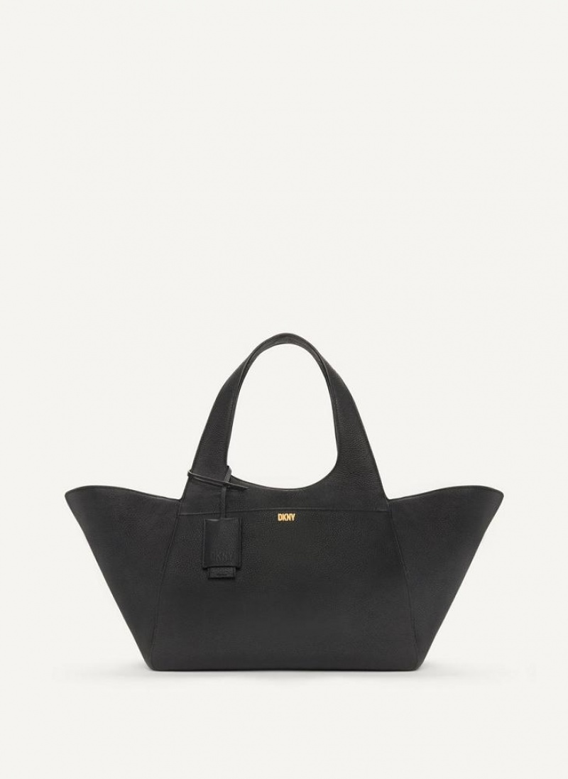 Black DKNY The Large Effortless Bags Tote Bags | USA-D0830