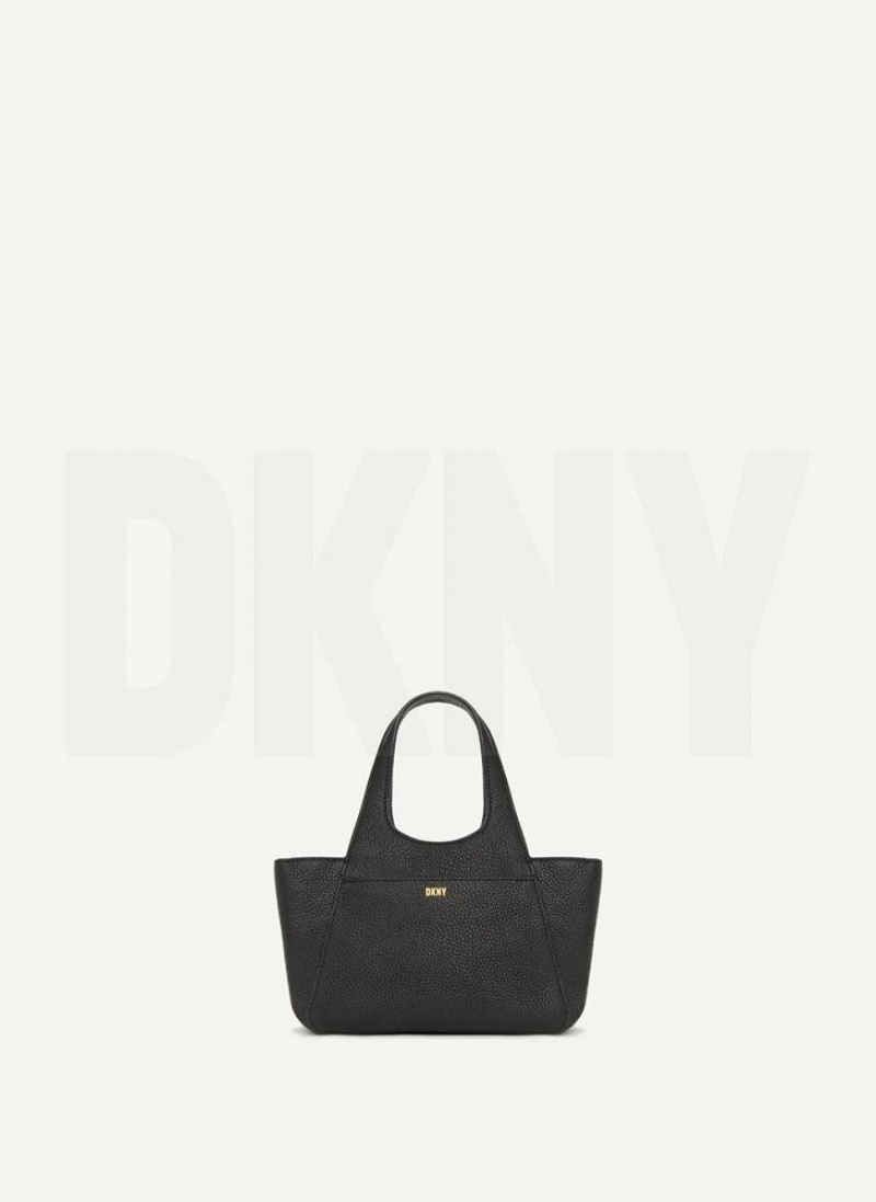 Black DKNY The Mini Effortless Tote Bags Crossbody Bags | USA-D1522