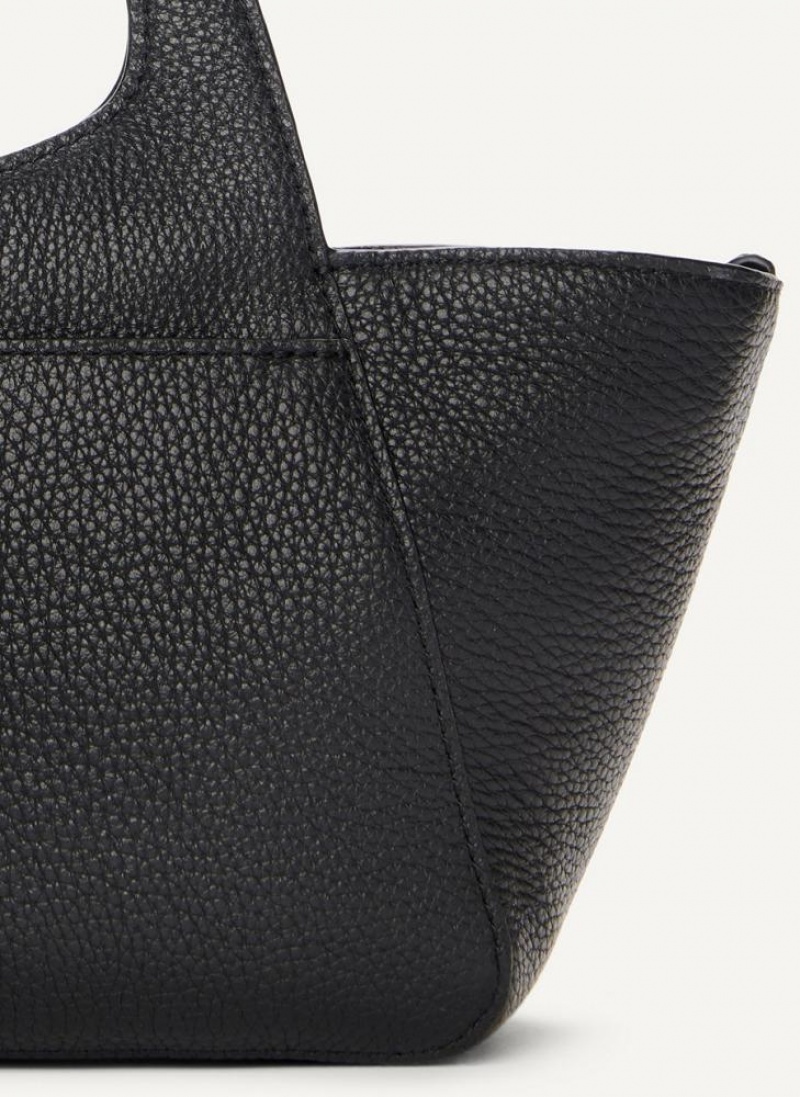 Black DKNY The Mini Effortless Tote Bags Crossbody Bags | USA-D1522