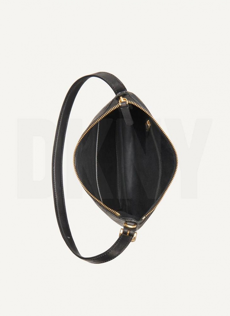 Black DKNY The Small Logo Optimist Bags Tote Bags | USA-D0313
