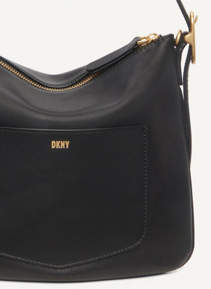 Black DKNY The Small Optimist Bags Shoulder Bags | USA-D0131