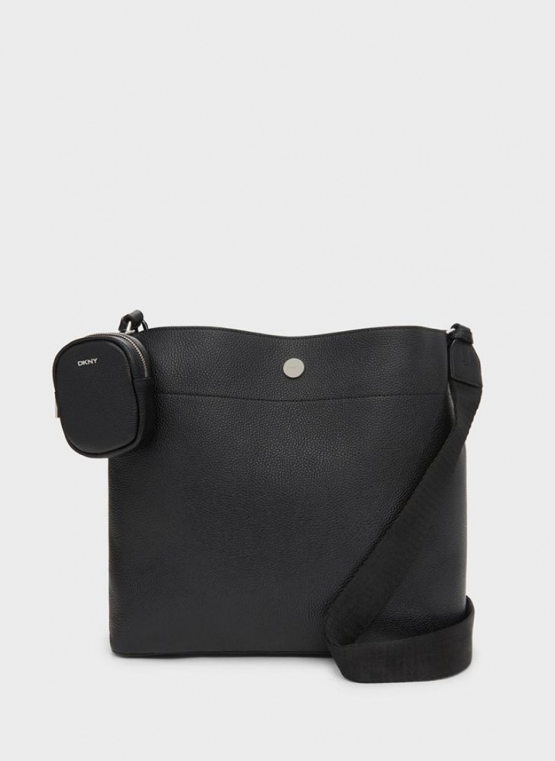 Black DKNY Winston Hobo Bags Tote Bags | USA-D1097