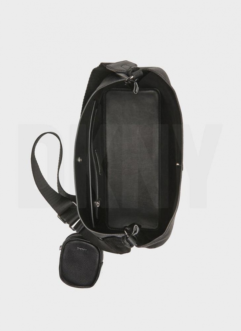 Black DKNY Winston Hobo Bags Tote Bags | USA-D1097