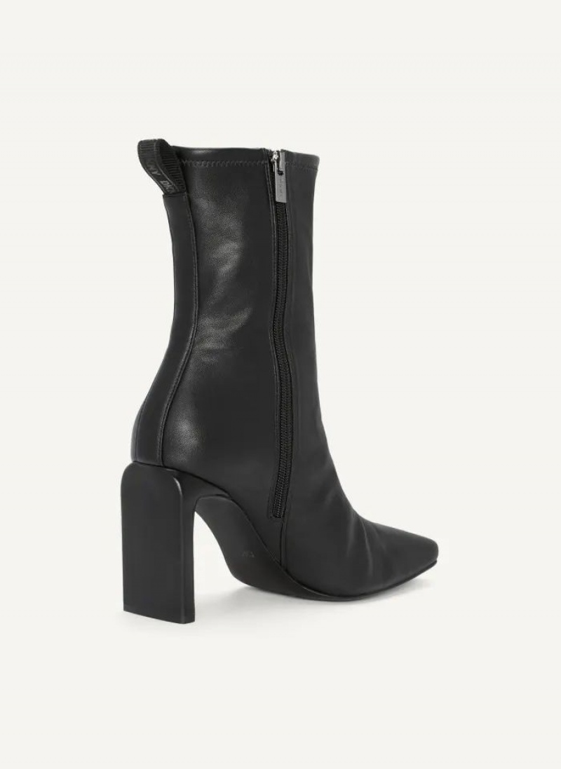 Black DKNY Wren - New Heel Shape Shoes Boots | USA-D1197