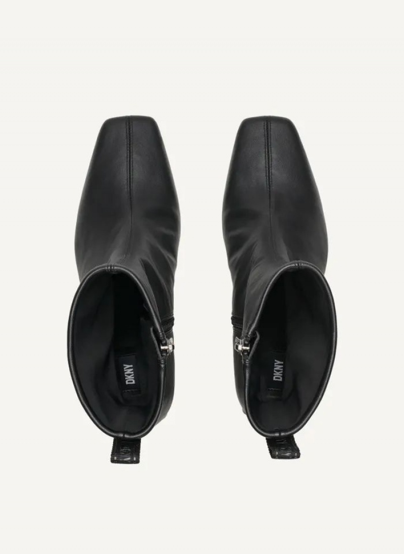 Black DKNY Wren - New Heel Shape Shoes Boots | USA-D1197