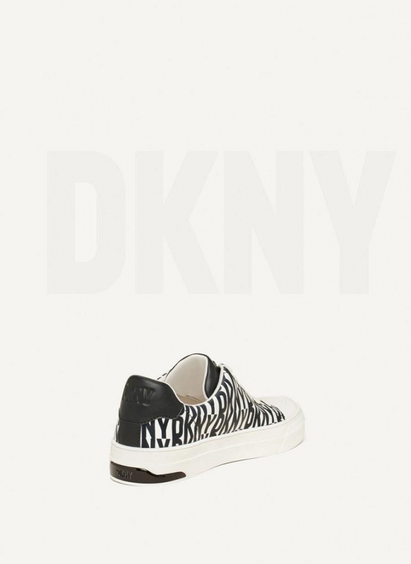 Black DKNY York Lace Up Shoes Sneakers | USA-D1058
