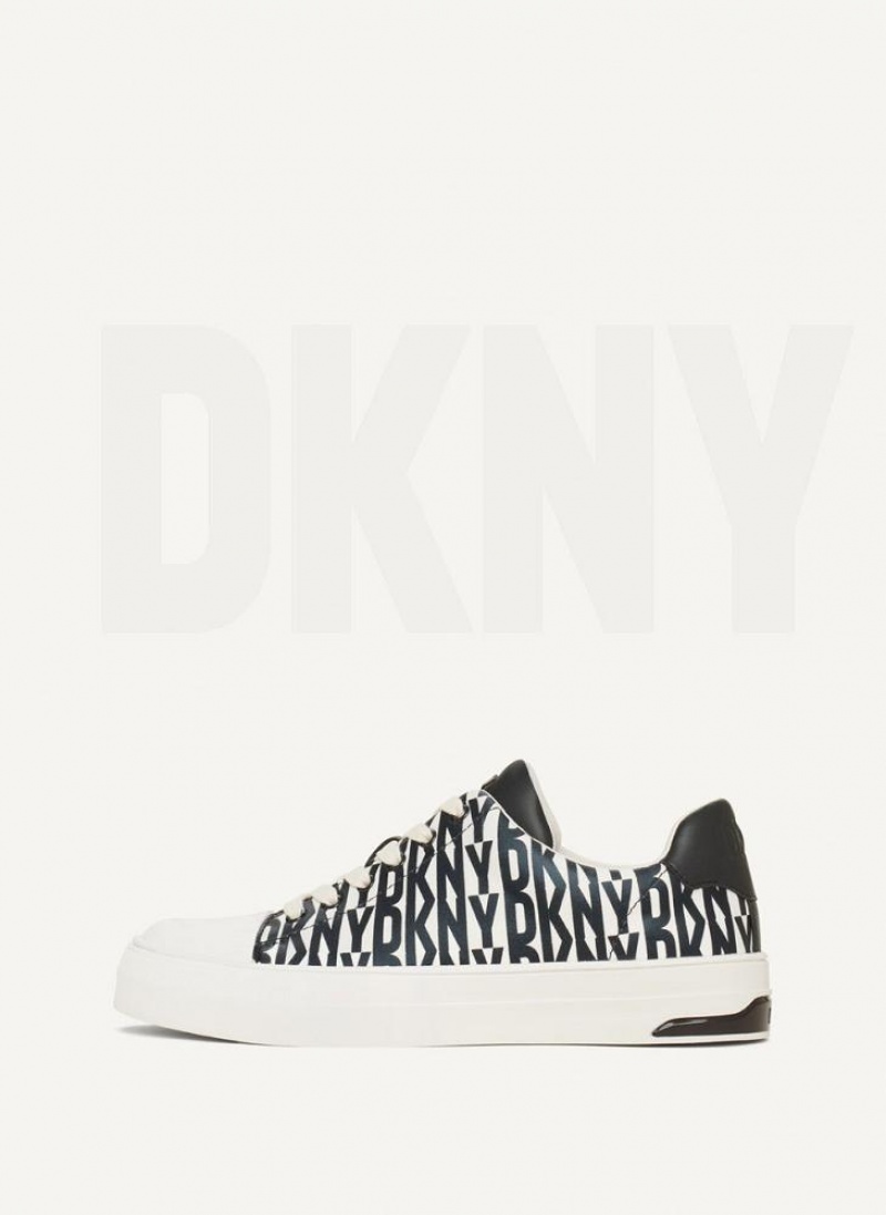 Black DKNY York Lace Up Shoes Sneakers | USA-D1058