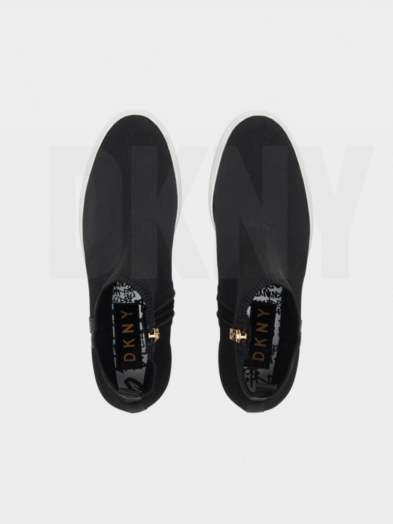 Black / Gold DKNY Cali Shoes Wedges | USA-D1334