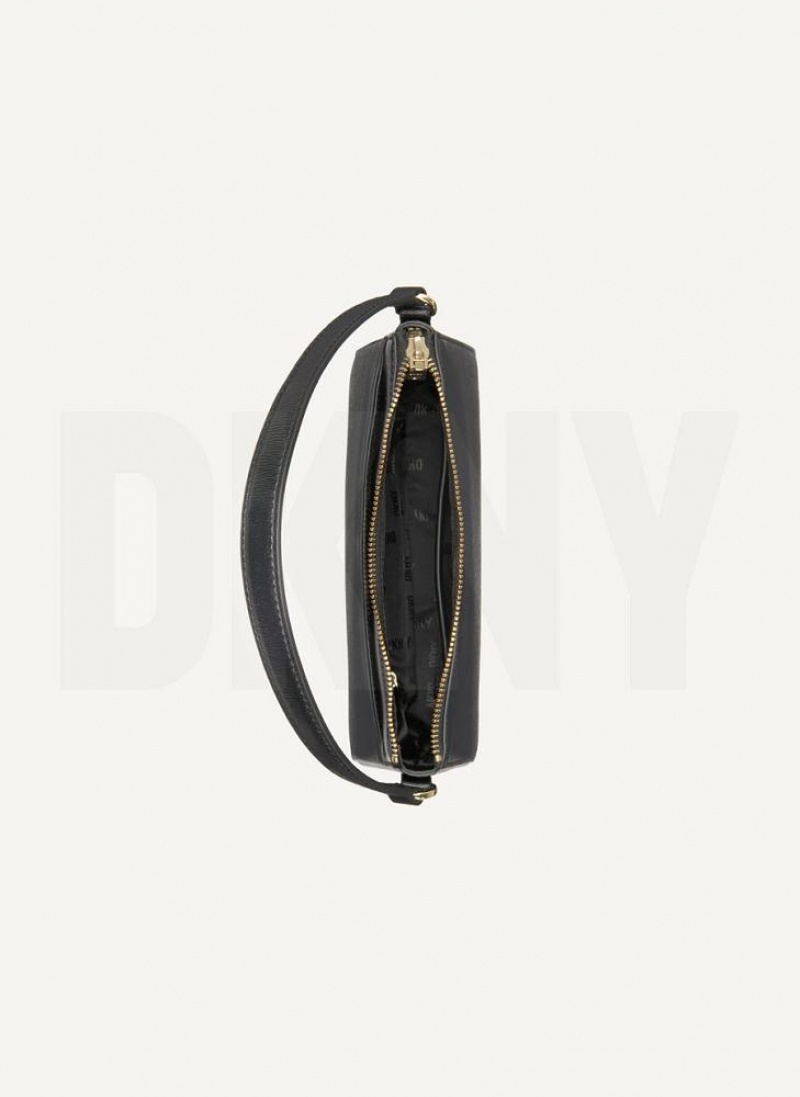 Black / Gold DKNY Irina Demi Bags Wallets | USA-D1888