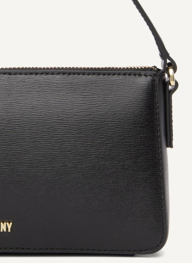 Black / Gold DKNY Irina Demi Bags Wallets | USA-D1888