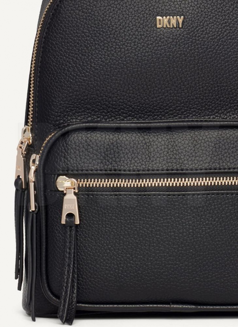 Black / Gold DKNY Maxine Bags Backpacks | USA-D1321