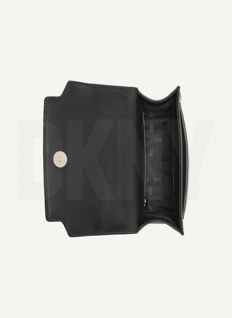 Black / Gold DKNY Millie Bags Crossbody Bags | USA-D0743