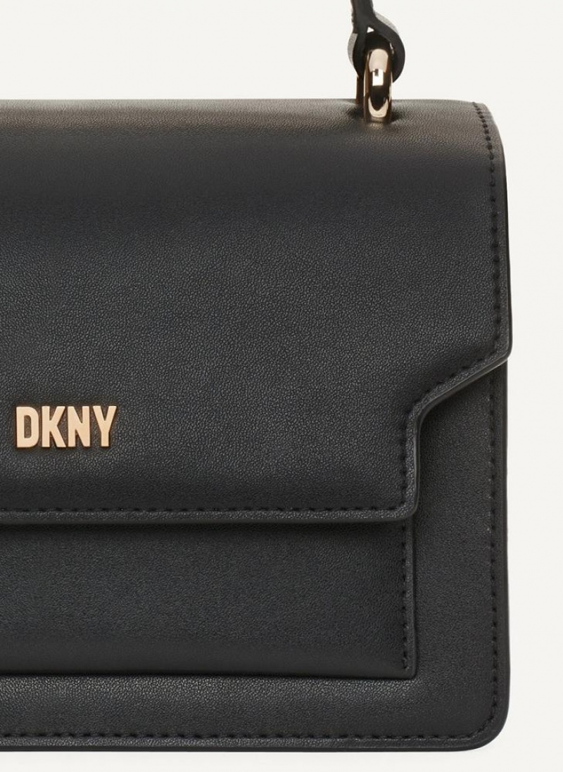 Black / Gold DKNY Millie Bags Crossbody Bags | USA-D0743