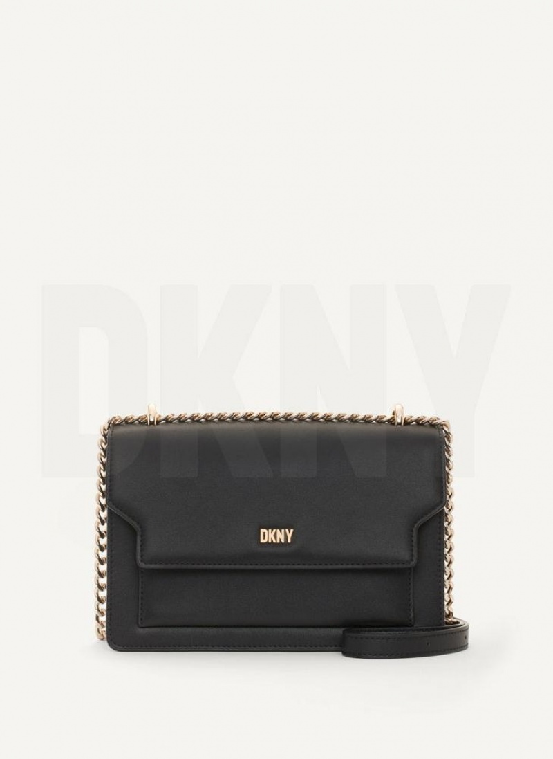 Black / Gold DKNY Millie Bags Shoulder Bags | USA-D1664