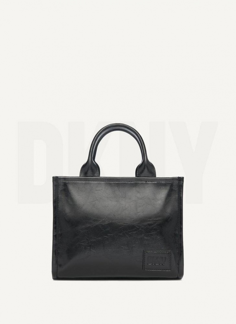 Black / Grey DKNY Hadlee Sm Bags Tote Bags | USA-D0437