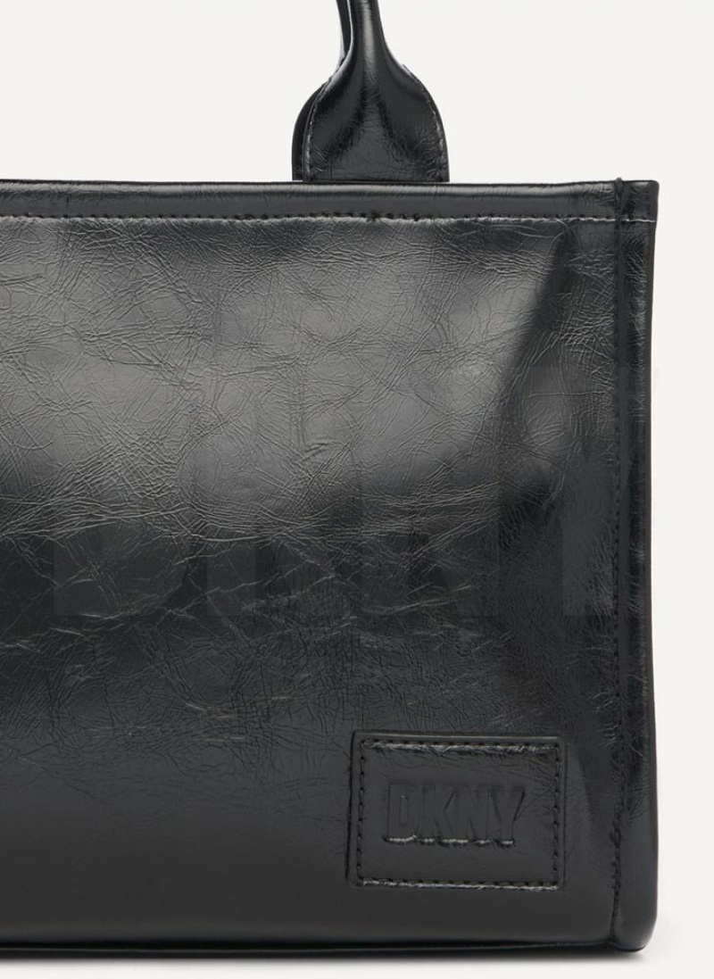 Black / Grey DKNY Hadlee Sm Bags Tote Bags | USA-D0437