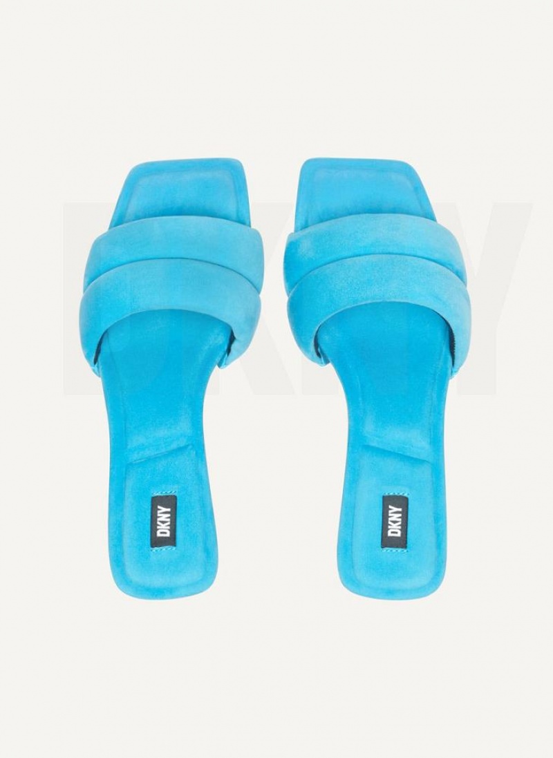 Blue DKNY Kaia Shoes Heels | USA-D0573