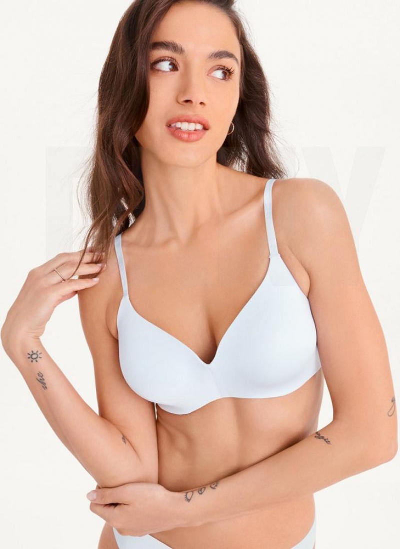 Blue DKNY Litewear Wirefree Women\'s Bras | USA-D1100