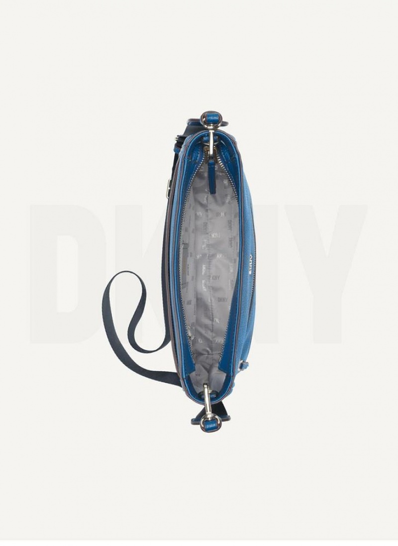 Blue DKNY Maxine Messenger Bags Crossbody Bags | USA-D1183