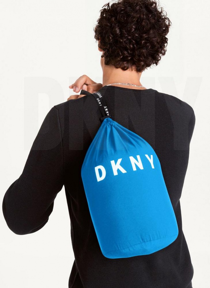 Blue DKNY Packable Men's Puffer Jacket | USA-D0625