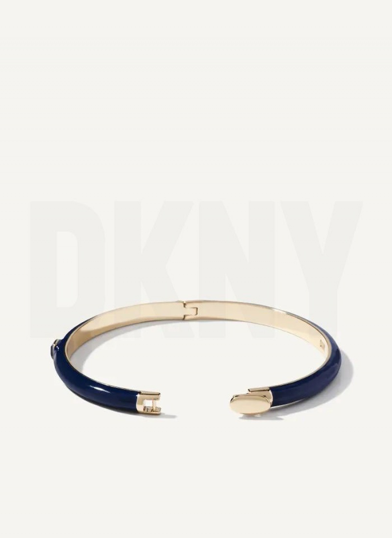 Blue DKNY Square Stone Women's Bangle | USA-D1324