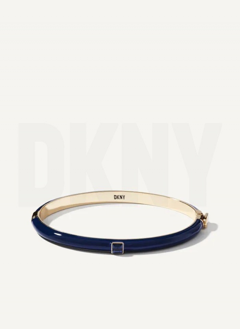 Blue DKNY Square Stone Women\'s Bangle | USA-D1324