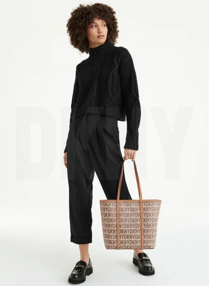 Brown DKNY 7th Ave Medium Bags Tote Bags | USA-D0309