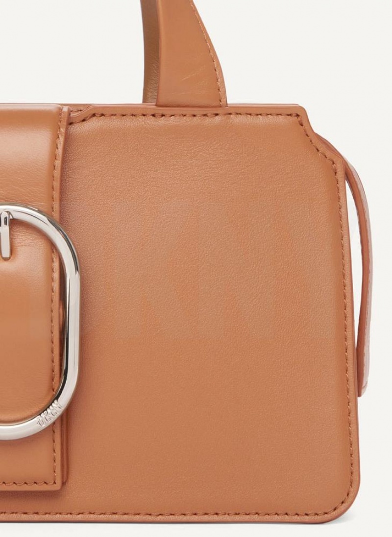 Brown DKNY Buckle Bags Crossbody Bags | USA-D1846
