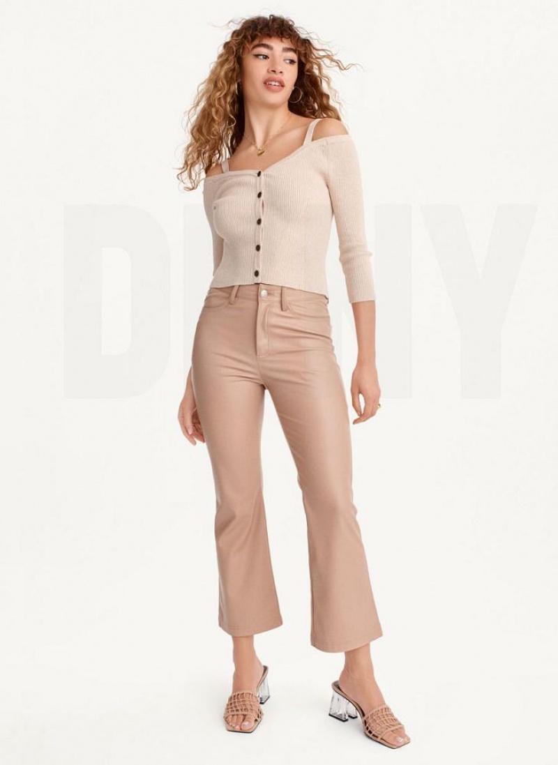 Brown DKNY Butter Women's Pants | USA-D1630